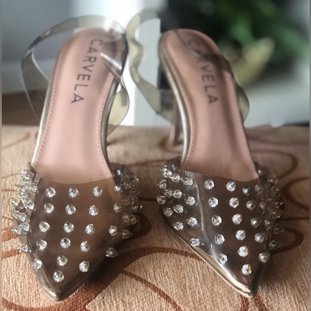 CARVELA Lapiz Studded Slingbacks (Heels)